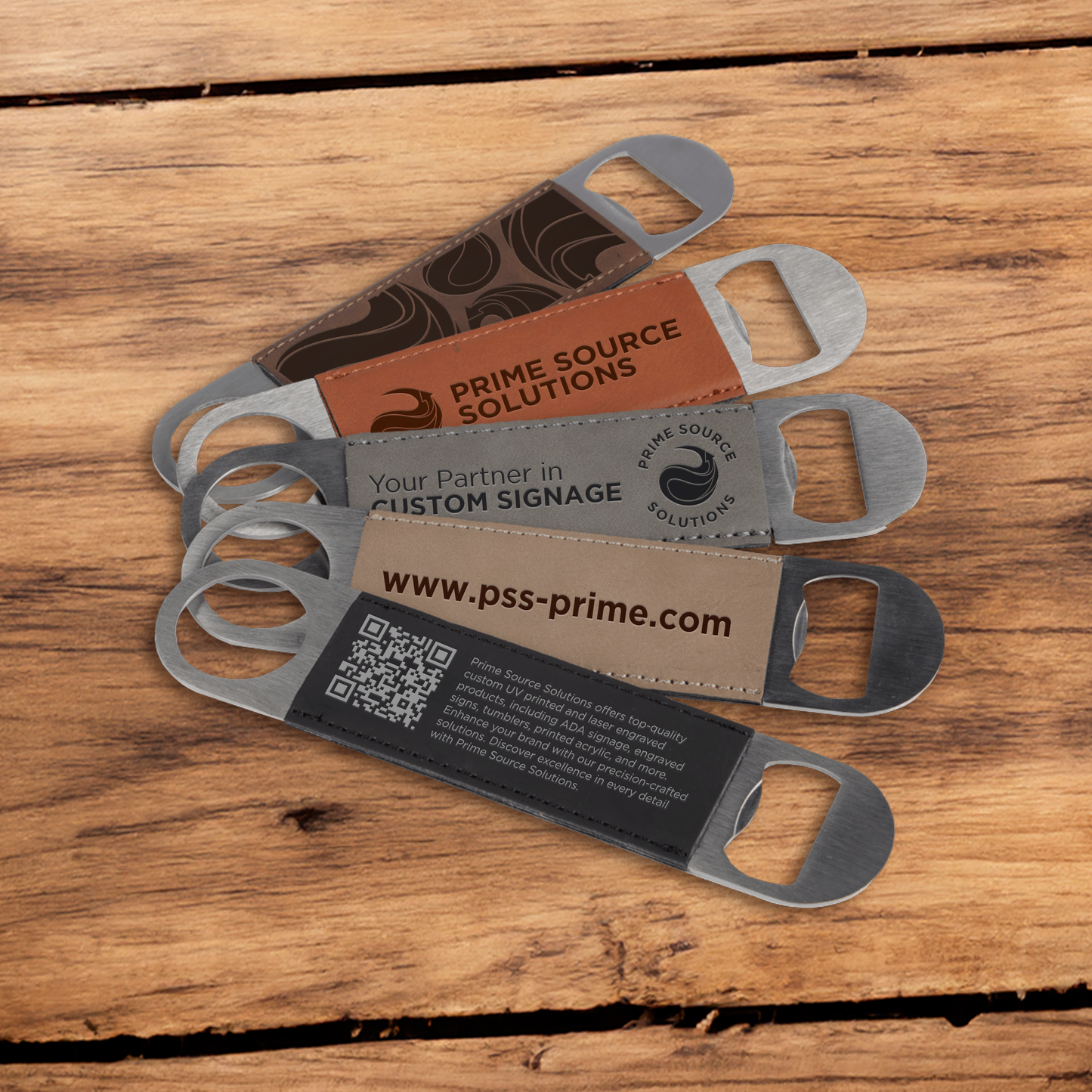 Engraved Custom Leather Bottle Opener