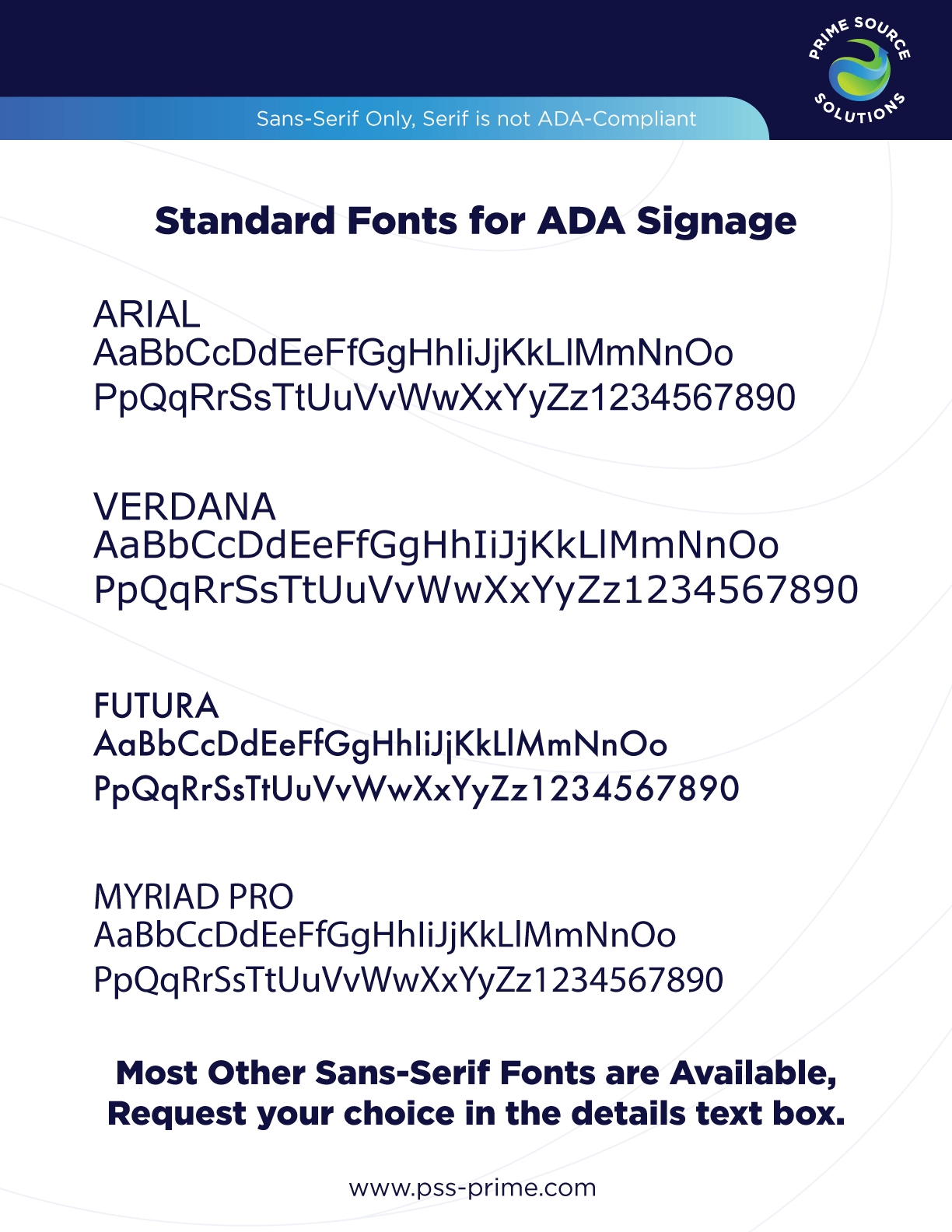 ADA Compliant Restroom Signs